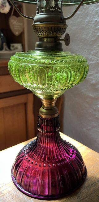 American Duo glass oil lamp - Image 2