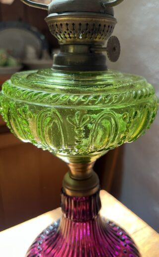 American Duo glass oil lamp - Image 3