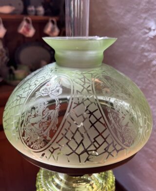 American Duo glass oil lamp - Image 5