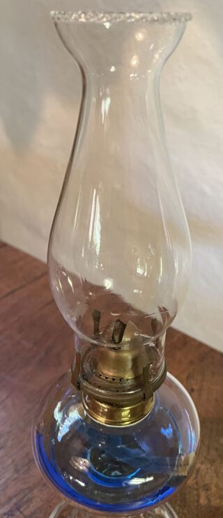 English glass oil lamp - Image 3