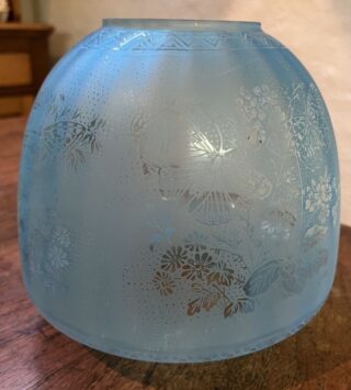 4" Blue Beehive Glass Shade