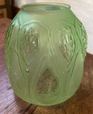 4" Green Closed Tulip Glass Shade - Image 2