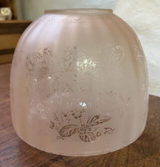 4" Pink Beehive Glass Shade